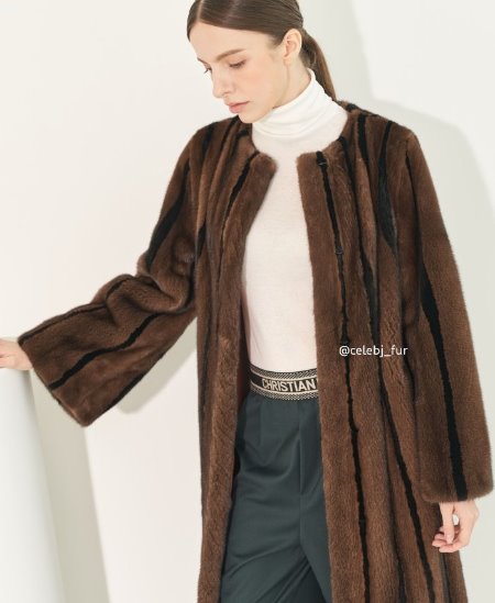 [LOOKBOOK] Brown round Long Coat
