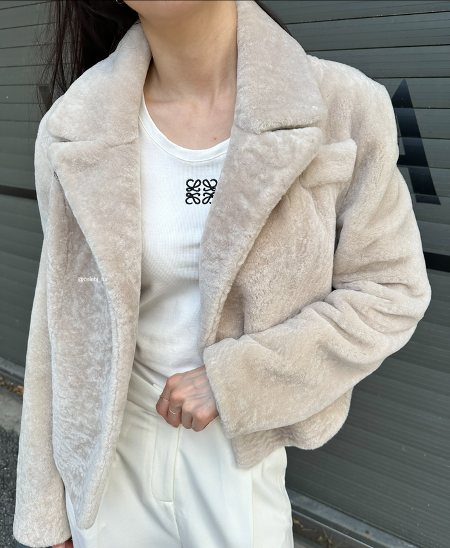 Ivory mustang jacket